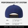 image:imageTOPEX Performance Baseball Hat for Men Water Resistant Golf Cap Running Cooling Snapback Laser PerforatedCharcoal