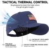 image:imageTOPEX Performance Baseball Hat for Men Water Resistant Golf Cap Running Cooling Snapback Laser PerforatedNavy  Usa Flag