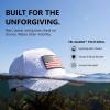 image:imageTOPEX Performance Baseball Hat for Men Water Resistant Golf Cap Running Cooling Snapback Laser PerforatedWhite  Usa Flag