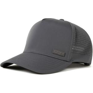 image:imageTOPEX Performance Baseball Hat for Men Water Resistant Golf Cap Running Cooling Snapback Laser PerforatedCharcoal