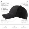 image:imageTOPEX UVCoolix Quick Dry Baseball Cap WaterResistant Beathable Laser Cut Mesh Ball Curved Brim Snapback HatBlack