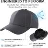 image:imageTOPEX UVCoolix Quick Dry Baseball Cap WaterResistant Beathable Laser Cut Mesh Ball Curved Brim Snapback HatGrey