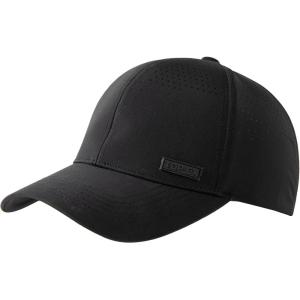 image:imageTOPEX UVCoolix Quick Dry Baseball Cap WaterResistant Beathable Laser Cut Mesh Ball Curved Brim Snapback HatBlack
