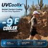 image:imageTOPEX UVCoolix Mens Cooling Running Hat UPF 50 Sun Protection Baseball Cap Breathable Road Trail Runners Cap MLXLXXLArctic White