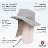 image:imageTOPEX UVCoolix Cooling Sun Hat with Detachable Neck Flap Unisex UPF 50 Wide Brim Bucket Hat for Hiking Fishing amp Big HeadGrey