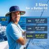 image:imageTOPEX UVCoolix Cooling Sun Hat with Detachable Neck Flap Unisex UPF 50 Wide Brim Bucket Hat for Hiking Fishing amp Big HeadNavy Blue