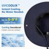 image:imageTOPEX UVCoolix Cooling Sun Hat with Detachable Neck Flap Unisex UPF 50 Wide Brim Bucket Hat for Hiking Fishing amp Big HeadNavy Blue