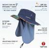 image:imageTOPEX UVCoolix Cooling Sun Hat with Detachable Neck Flap Unisex UPF 50 Wide Brim Bucket Hat for Hiking Fishing amp Big HeadSea Palm