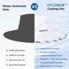 image:imageTOPEX UVCoolix Cooling Sun Hat with Detachable Neck Flap Unisex UPF 50 Wide Brim Bucket Hat for Hiking Fishing amp Big HeadWhite