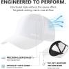 image:imageTOPEX Performance Baseball Cap WaterResistant Beathable Golf Running Cap Laser Cut Mesh Ball Curved Brim Snapback HatWhite