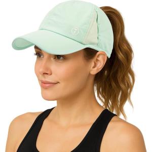 image:imageTOPEX Cooling UV 50 High Ponytail Baseball Cap for Women Breathable amp Lightweight for Running Golf Workout Sports CapCool Mint Aura