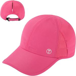 image:imageTOPEX Cooling UV 50 High Ponytail Baseball Cap for Women Breathable amp Lightweight for Running Golf Workout Sports CapHot Pink
