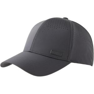 image:imageTOPEX Performance Baseball Cap WaterResistant Beathable Golf Running Cap Laser Cut Mesh Ball Curved Brim Snapback HatGrey