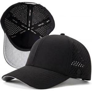 image:imageUVCoolix Cooling Sweatband Baseball Cap for Hot WeatherBreathable Sun ProtectionWaterResistant Golf Performance HatBlack