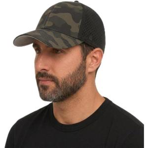 image:imageUVCoolix Cooling Sweatband Baseball Cap for Hot WeatherBreathable Sun ProtectionWaterResistant Golf Performance HatCamo Black