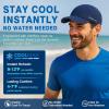 image:imageTOPEX UVCoolix Cooling Mens Baseball Cap  TouchCool amp UV Production Running Cap  Soft Top with Breathable MeshCool Navy