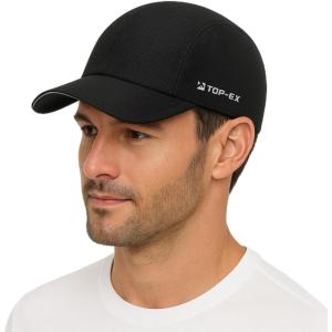 image:imageTOPEX UVCoolix Cooling Mens Baseball Cap  TouchCool amp UV Production Running Cap  Soft Top with Breathable MeshCool Black