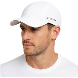 image:imageTOPEX UVCoolix Cooling Mens Baseball Cap  TouchCool amp UV Production Running Cap  Soft Top with Breathable MeshCool White