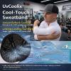 image:imageUVCoolix Cooling Sweatband Flat Bill Golf Baseball CapBreathable Sun ProtectionWaterResistant Snapback Performance HatCamo Black