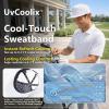 image:imageUVCoolix Cooling Sweatband Flat Bill Golf Baseball CapBreathable Sun ProtectionWaterResistant Snapback Performance HatWhite
