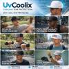image:imageUVCoolix Cooling Sweatband Flat Bill Golf Baseball CapBreathable Sun ProtectionWaterResistant Snapback Performance HatWhite Flag
