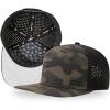 image:imageUVCoolix Cooling Sweatband Flat Bill Golf Baseball CapBreathable Sun ProtectionWaterResistant Snapback Performance HatCamo Black