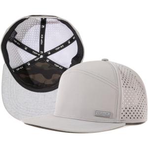 image:imageUVCoolix Cooling Sweatband Flat Bill Golf Baseball CapBreathable Sun ProtectionWaterResistant Snapback Performance HatGray