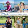 image:imageTOPEX ChicPony Womens Wide Brim Bucket Sun Hat with Ponytail Hole UPF 50 Summer Packable Sunhat for Travel Beach OutdoorBlack