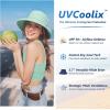 image:imageTOPEX ChicPony Womens Wide Brim Bucket Sun Hat with Ponytail Hole UPF 50 Summer Packable Sunhat for Travel Beach OutdoorMint Green