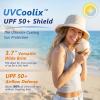 image:imageTOPEX ChicPony Womens Wide Brim Bucket Sun Hat with Ponytail Hole UPF 50 Summer Packable Sunhat for Travel Beach OutdoorMint Green