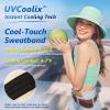 image:imageTOPEX ChicPony Womens Wide Brim Bucket Sun Hat with Ponytail Hole UPF 50 Summer Packable Sunhat for Travel Beach OutdoorMint Green