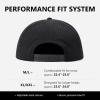 image:imageTOPEX Golf Performance Snapback Hat for Men Waterproof Repellent Flat Bill Cap Breathable Laser Perforated Two Sizes XL XXLBlack