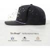 image:imageTOPEX Golf Performance Snapback Hat for Men Waterproof Repellent Flat Bill Cap Breathable Laser Perforated Two Sizes XL XXLBlack