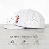 image:imageTOPEX Golf Performance Snapback Hat for Men Waterproof Repellent Flat Bill Cap Breathable Laser Perforated Two Sizes XL XXLBlue Camomulti American Flag