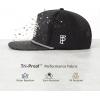 image:imageTOPEX Golf Performance Snapback Hat for Men Waterproof Repellent Flat Bill Cap Breathable Laser Perforated Two Sizes XL XXLPaisely Black
