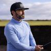 image:imageTOPEX Golf Performance Snapback Hat for Men Waterproof Repellent Flat Bill Cap Breathable Laser Perforated Two Sizes XL XXLPaisely Black