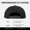 image:imageTOPEX Golf Performance Snapback Hat for Men Waterproof Repellent Flat Bill Cap Breathable Laser Perforated Two Sizes XL XXLPaisely Black