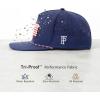 image:imageTOPEX Golf Performance Snapback Hat for Men Waterproof Repellent Flat Bill Cap Breathable Laser Perforated Two Sizes XL XXLUsa Flagnavy