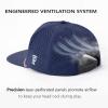 image:imageTOPEX Golf Performance Snapback Hat for Men Waterproof Repellent Flat Bill Cap Breathable Laser Perforated Two Sizes XL XXLUsa Flagnavy