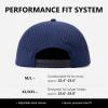 image:imageTOPEX Golf Performance Snapback Hat for Men Waterproof Repellent Flat Bill Cap Breathable Laser Perforated Two Sizes XL XXLUsa Flagnavy