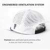 image:imageTOPEX Golf Performance Snapback Hat for Men Waterproof Repellent Flat Bill Cap Breathable Laser Perforated Two Sizes XL XXLUsa Flagwhite