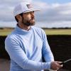 image:imageTOPEX Golf Performance Snapback Hat for Men Waterproof Repellent Flat Bill Cap Breathable Laser Perforated Two Sizes XL XXLUsa Flagwhite1