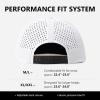 image:imageTOPEX Golf Performance Snapback Hat for Men Waterproof Repellent Flat Bill Cap Breathable Laser Perforated Two Sizes XL XXLUsa Flagwhite1