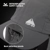 image:imageTOPEX Mens Oversize Baseball Cap with Detachable Neck Flap  UV SPF Sun Protection HatDark Grey