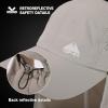 image:imageTOPEX Mens Oversize Baseball Cap with Detachable Neck Flap  UV SPF Sun Protection HatLight Grey