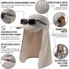 image:imageTOPEX Mens Oversize Baseball Cap with Detachable Neck Flap  UV SPF Sun Protection HatLight Grey