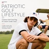 image:imageTOPEX American Flag Golf Hat for Men Water Resistant Patriotic Baseball Cap Laser Perforated Breathable Snapback Big HeadWhite Golf Flag