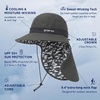image:imageTOPEX Cooling Sun Hat with Neck Flap  UPF 50 Wide Brim Breathable Hat for Hiking Fishing amp Big HeadsDark Grey  Fish Camo