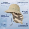 image:imageTOPEX Cooling Sun Hat with Neck Flap  UPF 50 Wide Brim Breathable Hat for Hiking Fishing amp Big HeadsKhaki  Us Flag