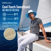 image:imageTOPEX UVCoolix Cooling Touch Breathable UPF50 Waterproof Wide Brim UV Protection Sun Hats Big Head XL XXLPalmdark Blue